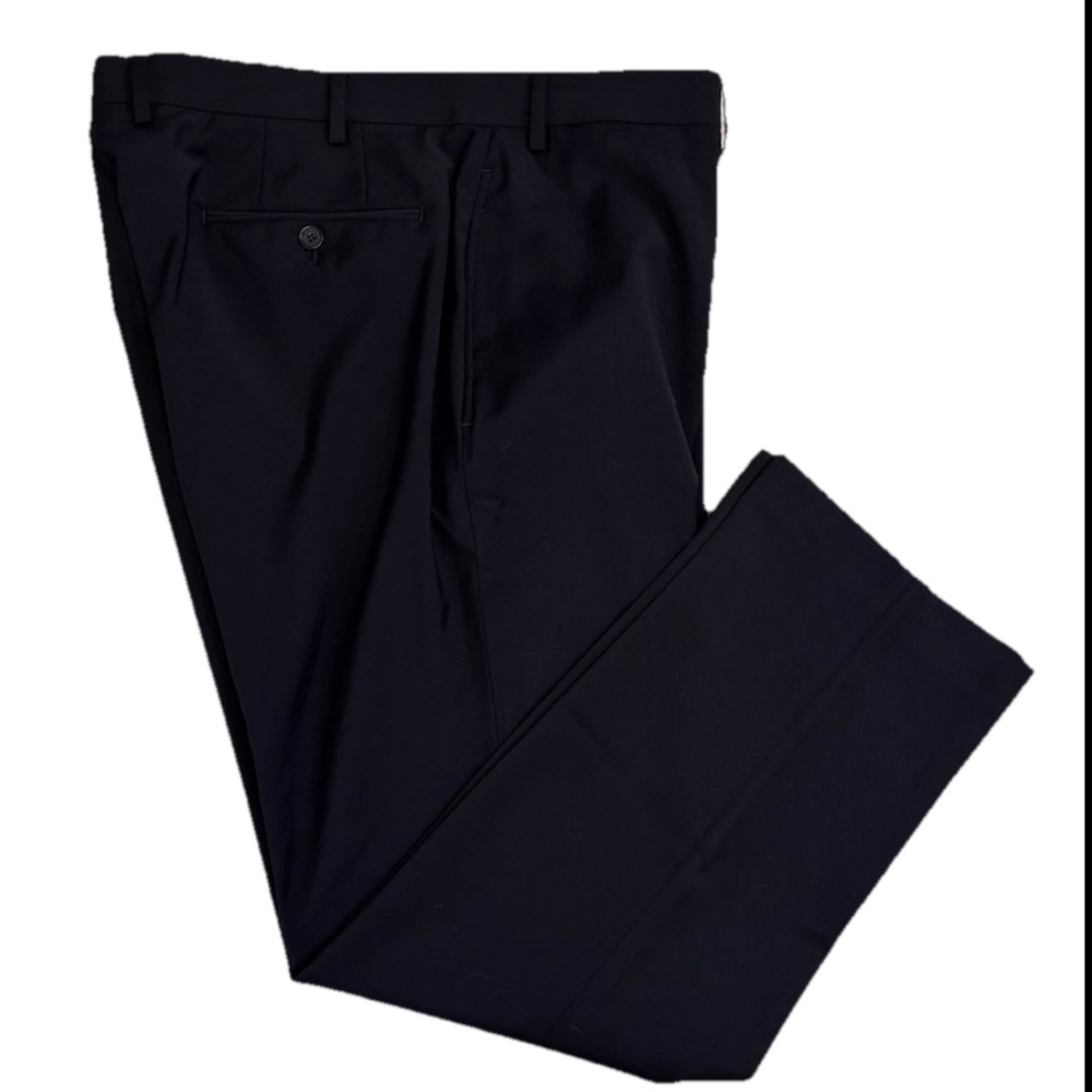 Lauren Ralph Lauren Men's Black High Performance Wool Dress Pants 38X29 EUC